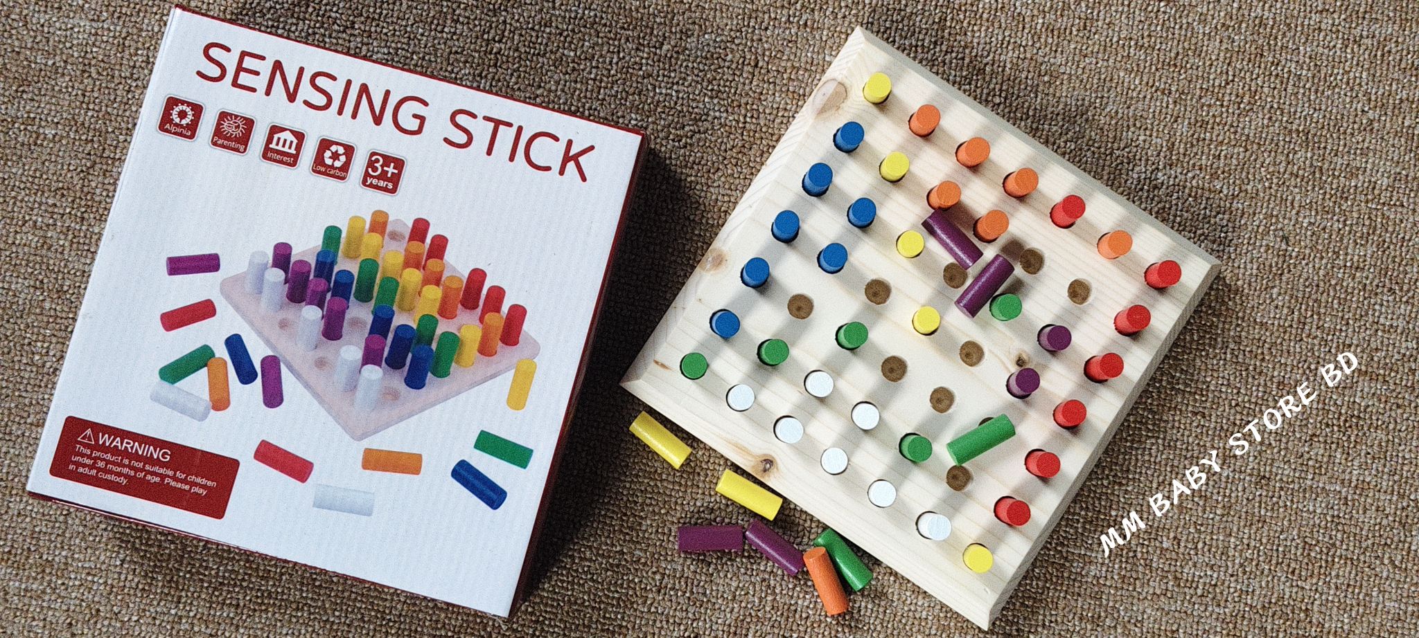 Sensing Stick Wooden Color Matching Game